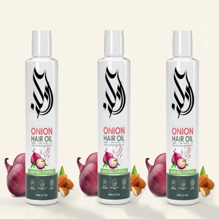 (PACK OF THREE ) ONION HAIR OIL FOR HAIR FALL CONTROL